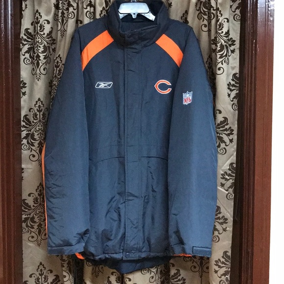 NFL Chicago Bears Reebok Parka Jacket With Matching Beanie Included - Picture 1 of 14
